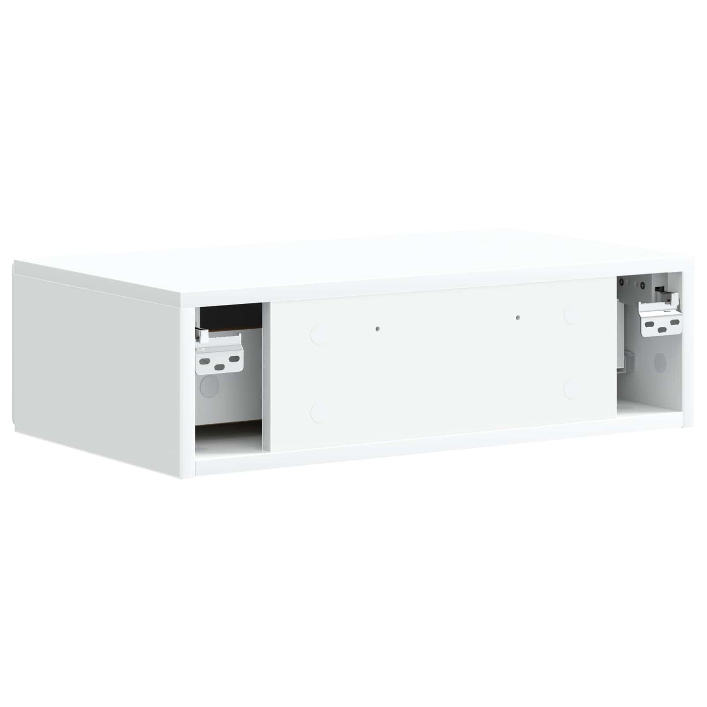 Tavolino da Parete Laterale Bianco 59 x 34,5 x 17 cm | homemem39