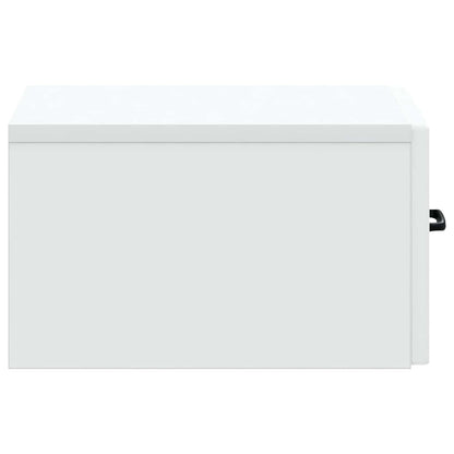 Tavolino da Parete Laterale Bianco 59 x 34,5 x 17 cm | homemem39