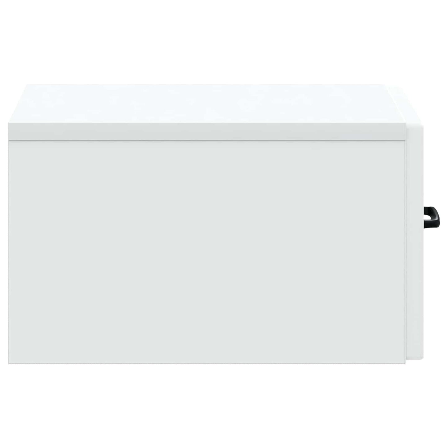 Tavolino da Parete Laterale Bianco 59 x 34,5 x 17 cm