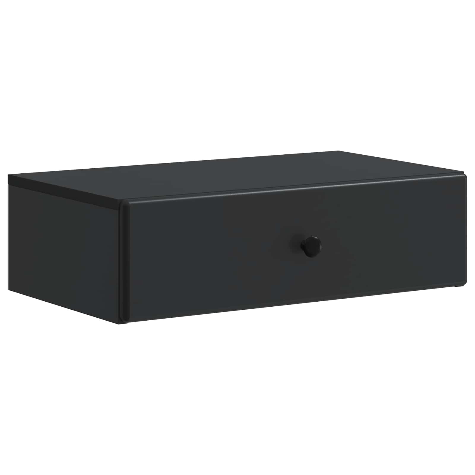 Tavolino da Parete Laterale Nero 59 x 34,5 x 17 cm | homemem39