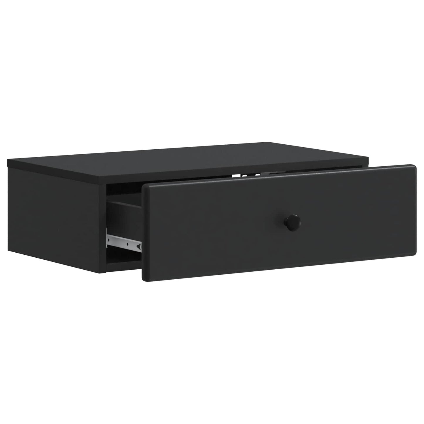 Tavolino da Parete Laterale Nero 59 x 34,5 x 17 cm | homemem39