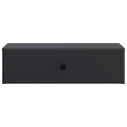 Tavolino da Parete Laterale Nero 59 x 34,5 x 17 cm