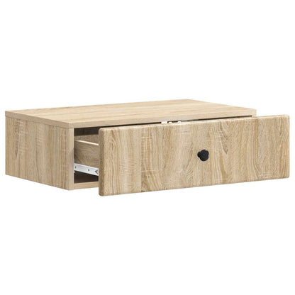 Tavolino da Parete Laterale Rovere Sonoma 59 x 34,5 x 17 cm | homemem39