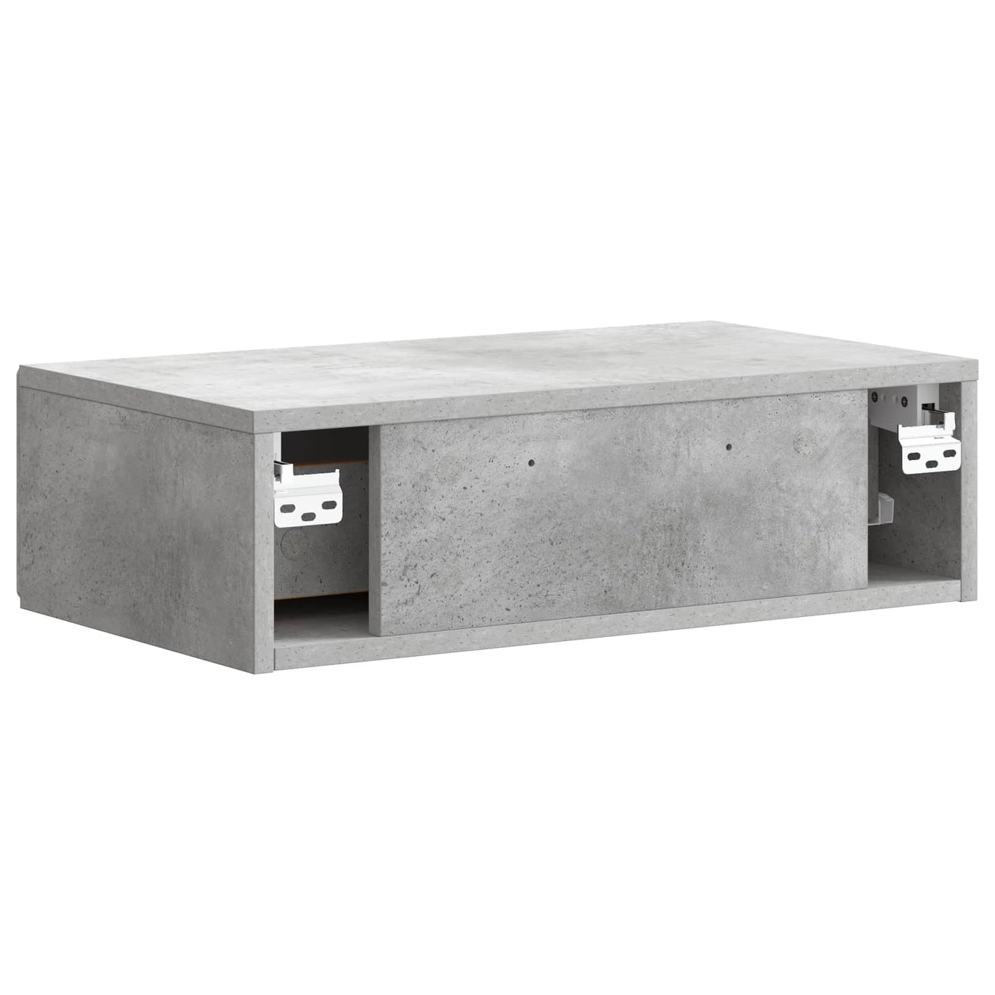 Tavolino da Parete Laterale Grigio Cemento 59 x 34,5 x 17 cm | homemem39