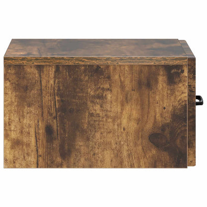 Tavolino da Parete Laterale Rovere Fumo 59 x 34,5 x 17 cm