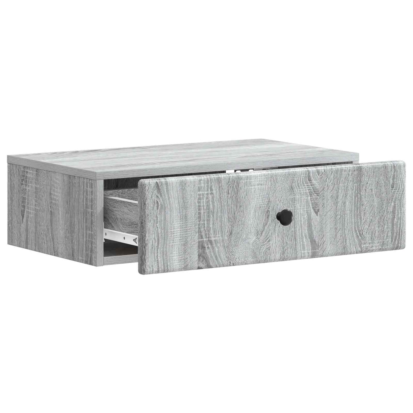 Tavolino da Parete Laterale Grigio Sonoma 59 x 34,5 x 17 cm | homemem39