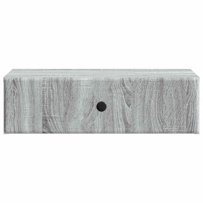 Tavolino da Parete Laterale Grigio Sonoma 59 x 34,5 x 17 cm | homemem39