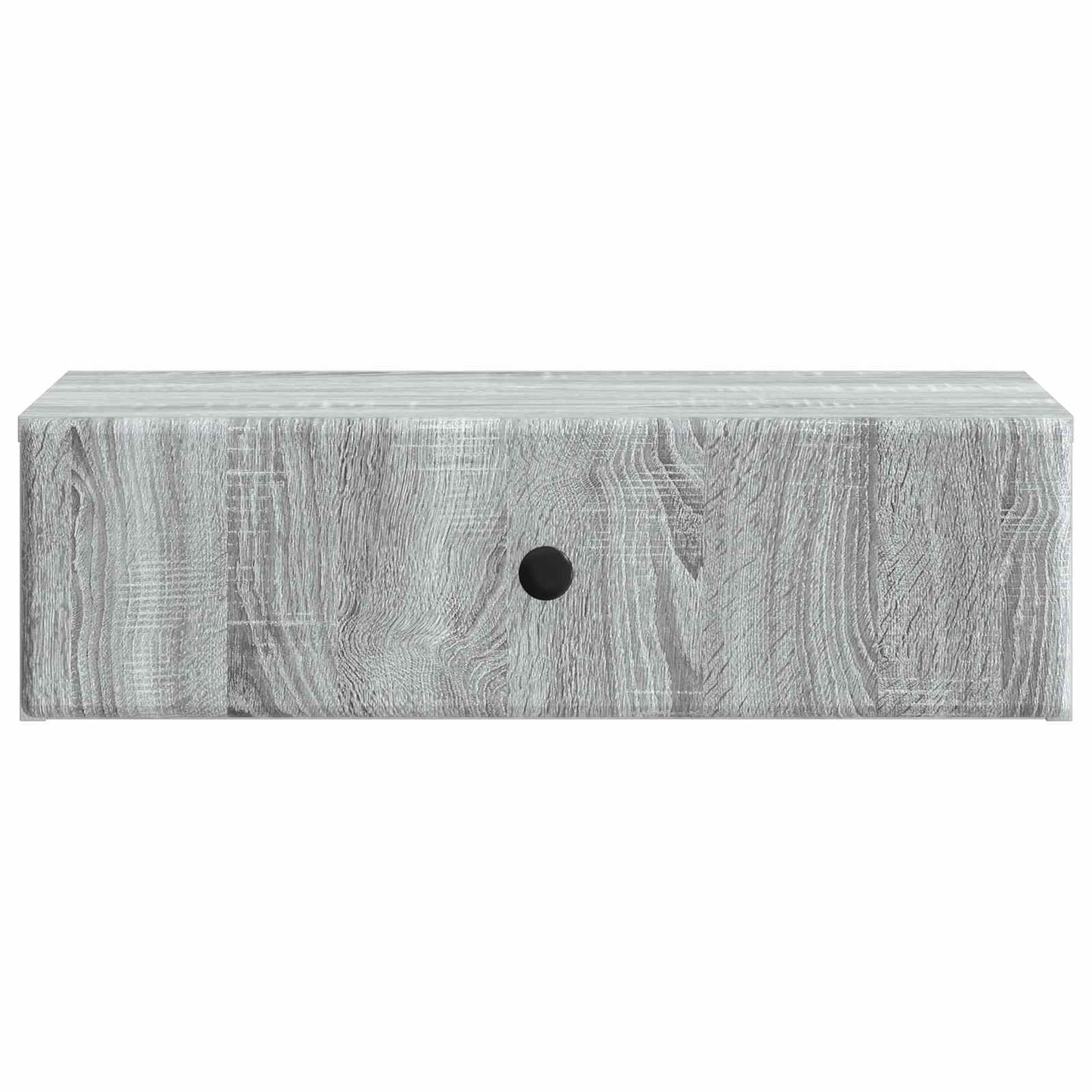 Tavolino da Parete Laterale Grigio Sonoma 59 x 34,5 x 17 cm