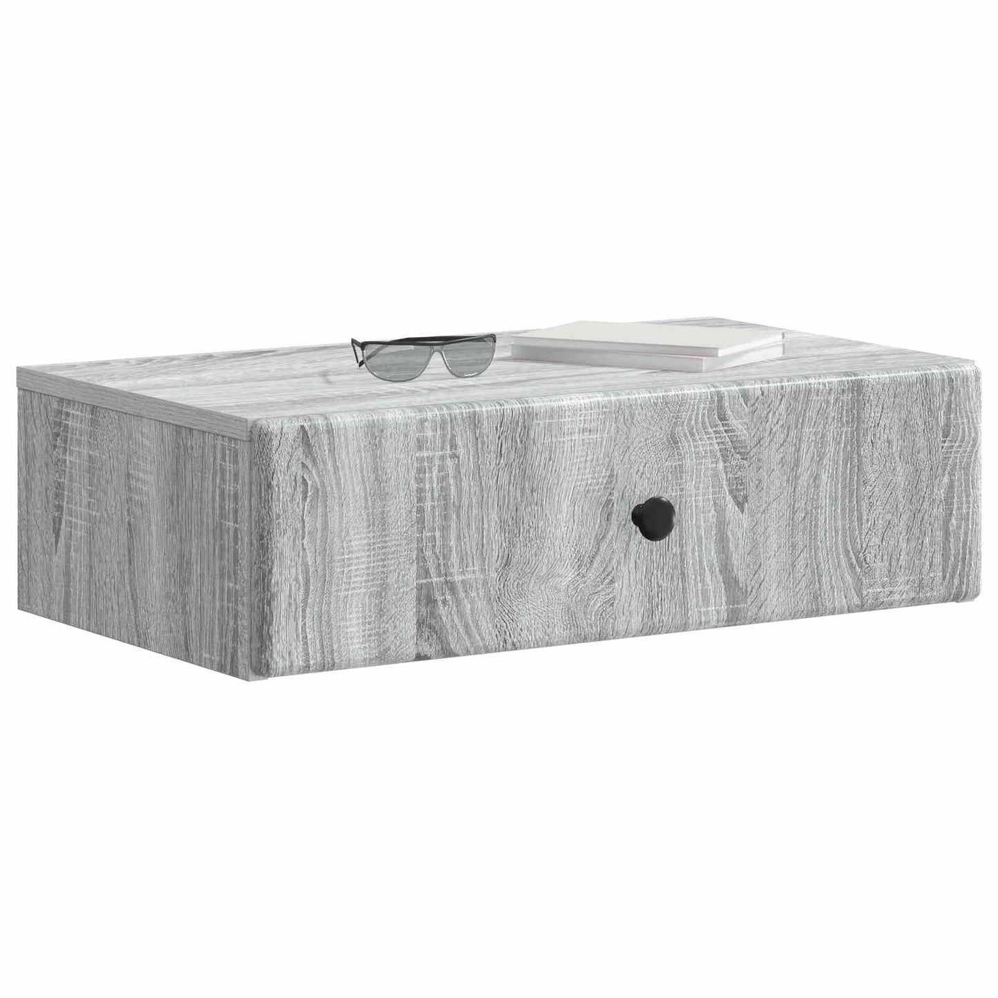 Tavolino da Parete Laterale Grigio Sonoma 59 x 34,5 x 17 cm | homemem39