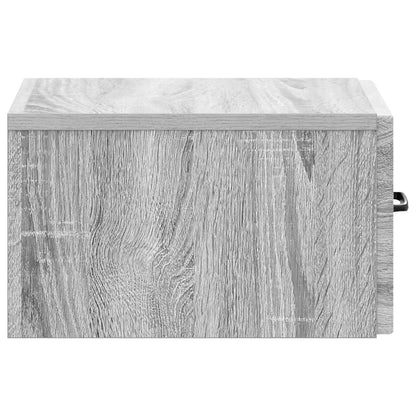 Tavolino da Parete Laterale Grigio Sonoma 59 x 34,5 x 17 cm | homemem39