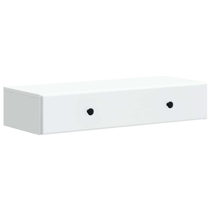 Tavolino da Parete Laterale Bianco 87,5 x 34,5 x 17 cm