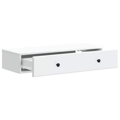 Tavolino da Parete Laterale Bianco 87,5 x 34,5 x 17 cm | homemem39