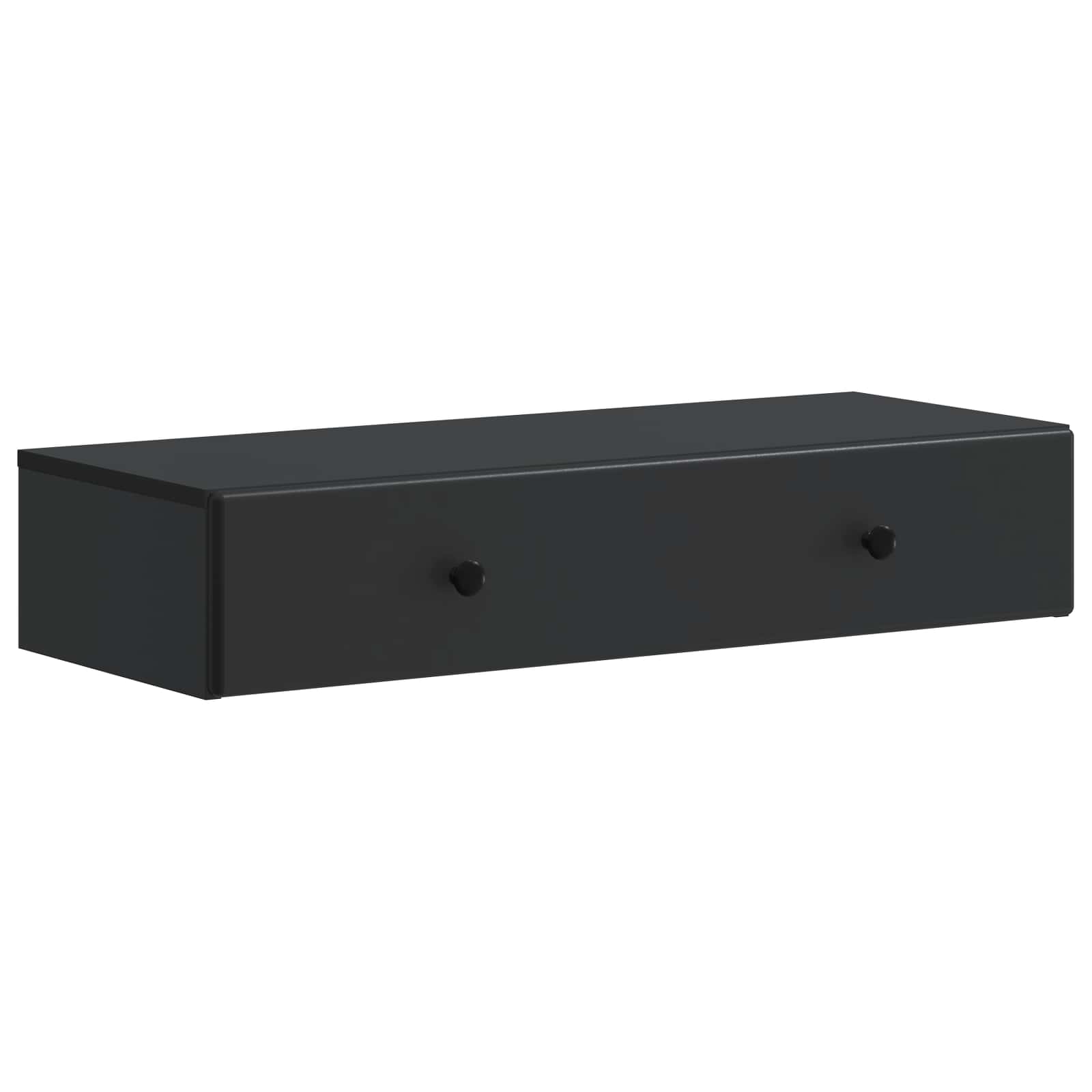 Tavolino da Parete Laterale Nero 87,5 x 34,5 x 17 cm | homemem39