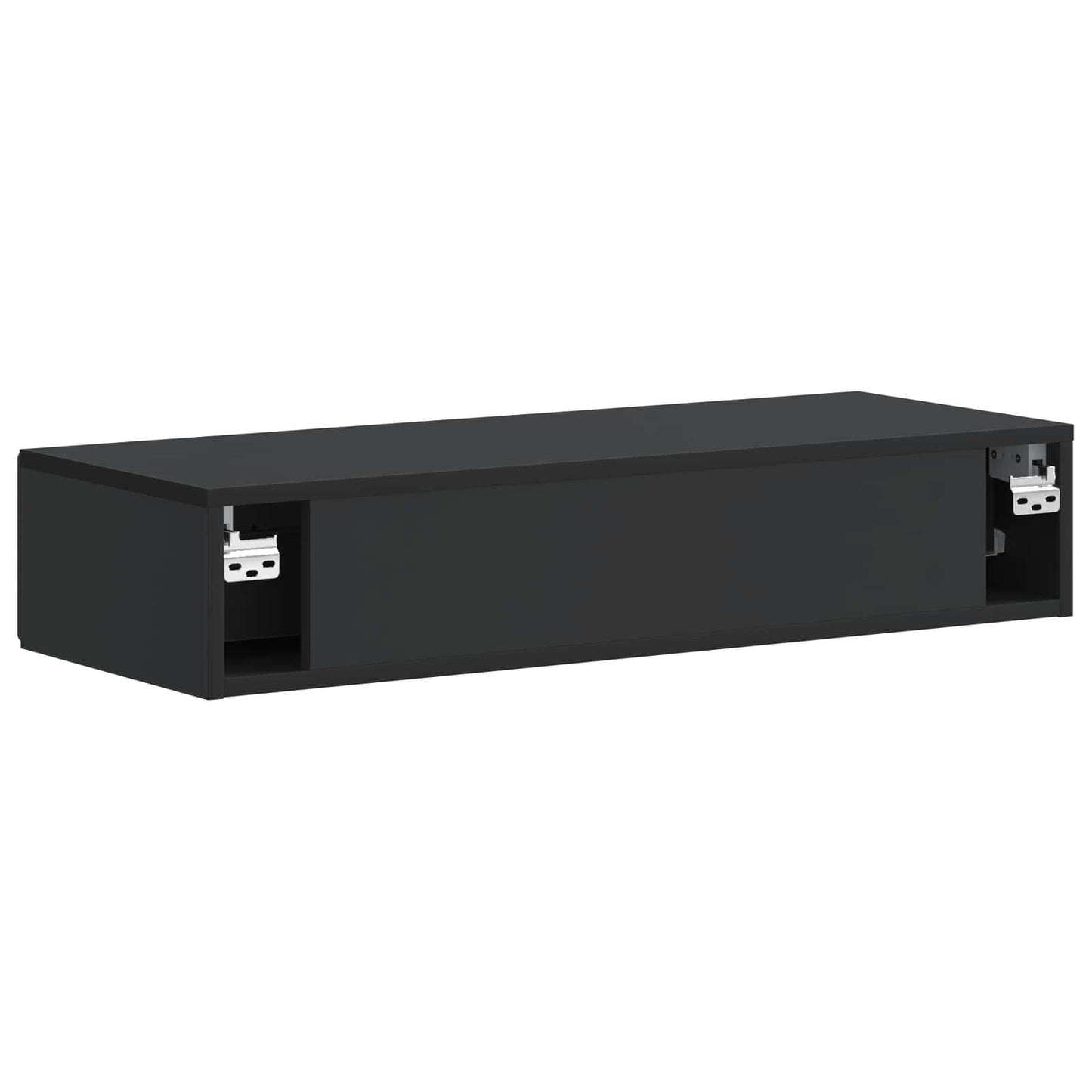 Tavolino da Parete Laterale Nero 87,5 x 34,5 x 17 cm | homemem39