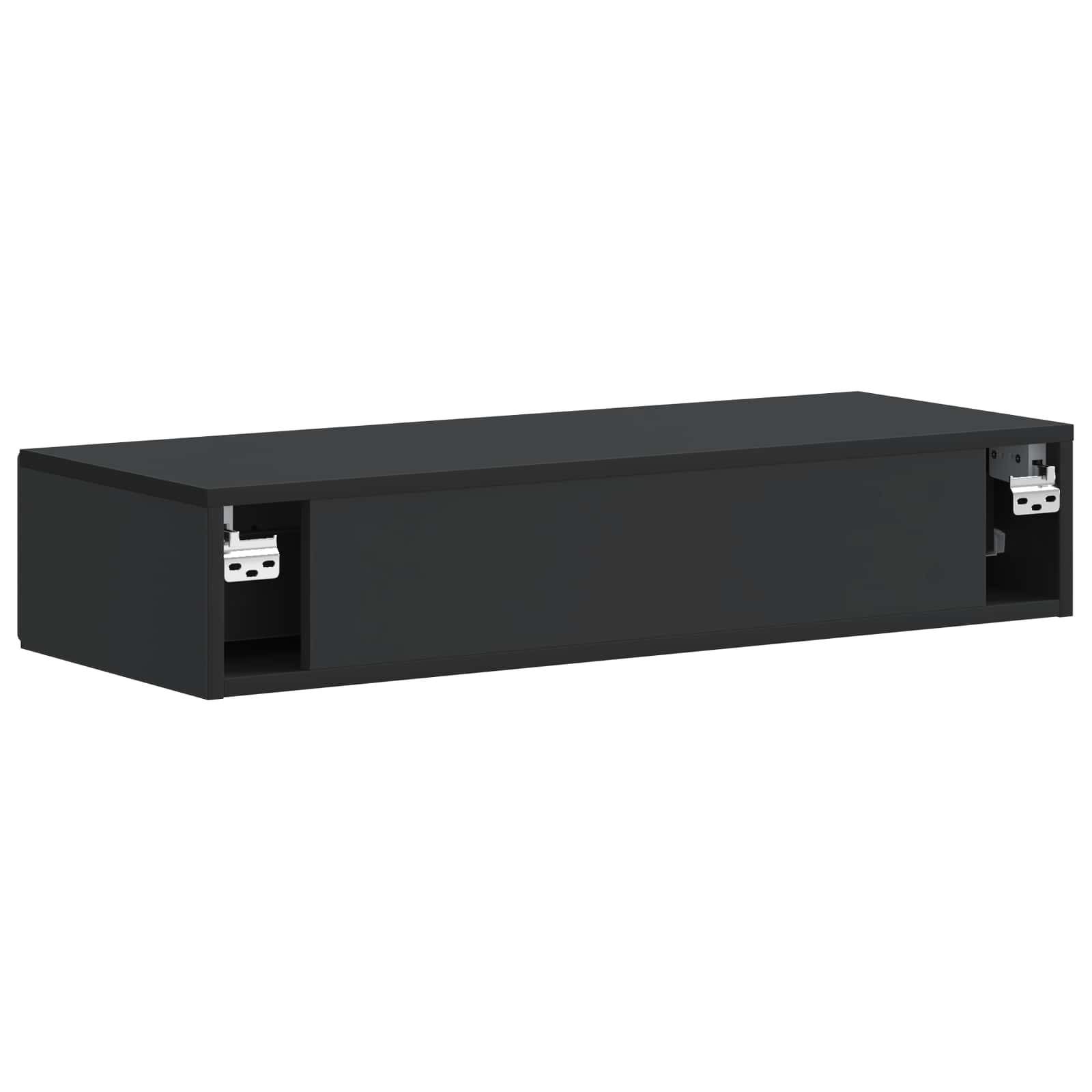 Tavolino da Parete Laterale Nero 87,5 x 34,5 x 17 cm | homemem39