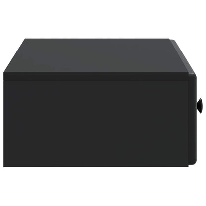 Tavolino da Parete Laterale Nero 87,5 x 34,5 x 17 cm | homemem39