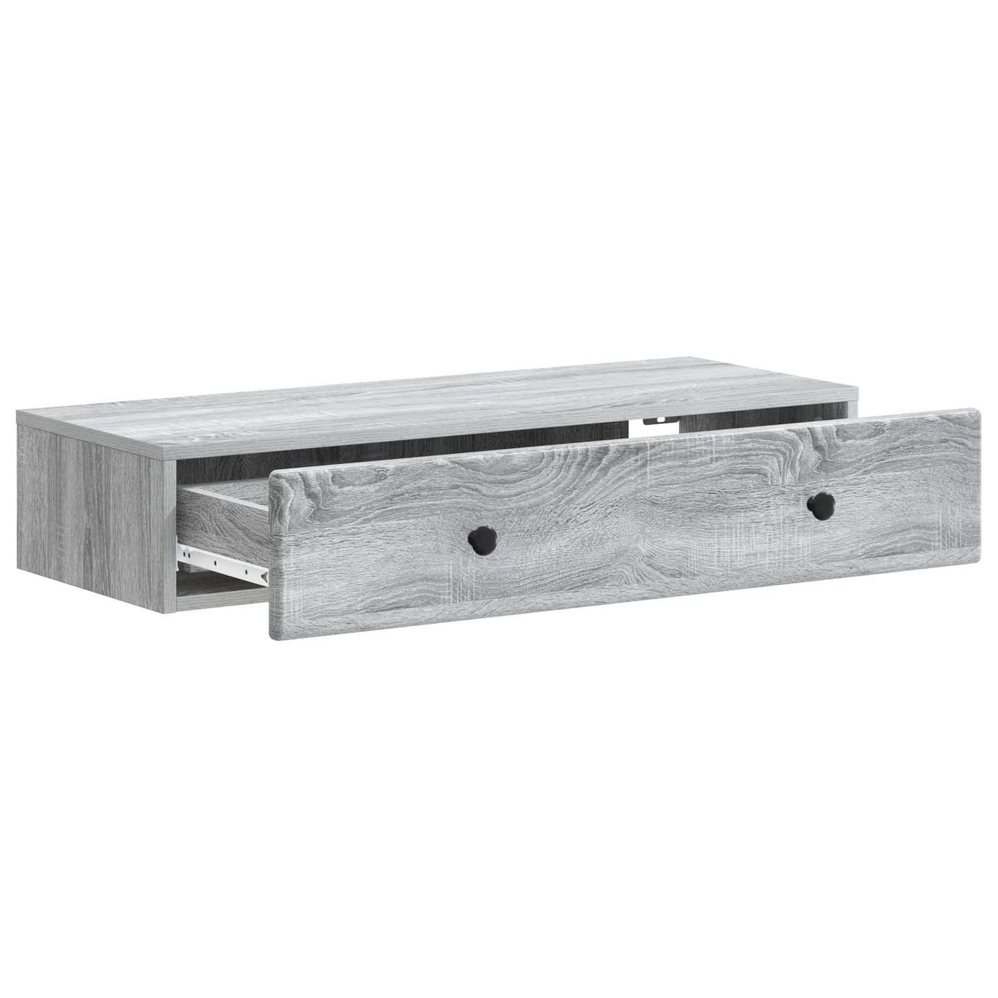 Tavolino da Parete Laterale Grigio Sonoma 87,5 x 34,5 x 17 cm | homemem39