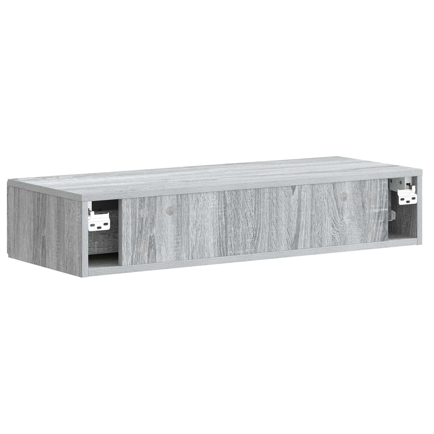 Tavolino da Parete Laterale Grigio Sonoma 87,5 x 34,5 x 17 cm | homemem39
