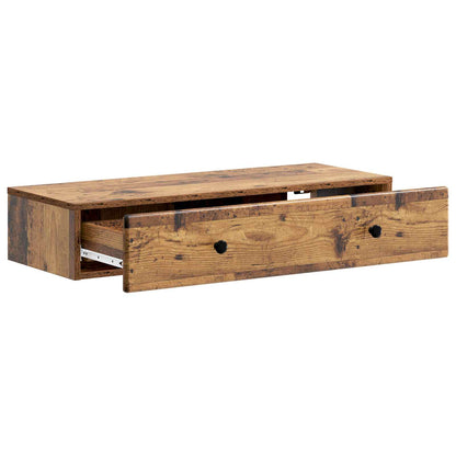 Tavolino da Parete Laterale Legno antico 87,5 x 34,5 x 17 cm