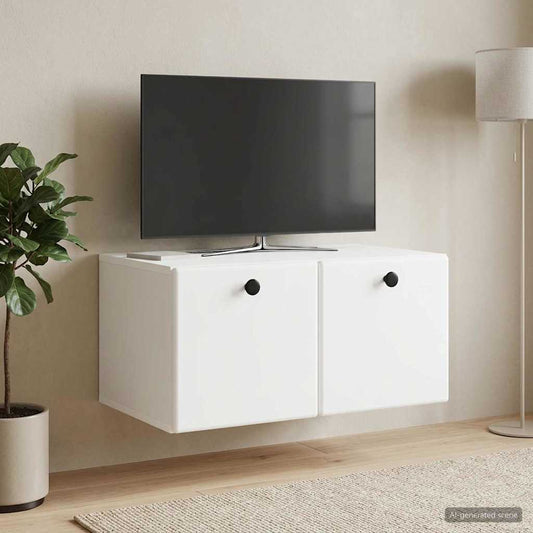 Mobile Porta TV da Muro 59,5 x 41 x 30 cm Bianco | homemem39