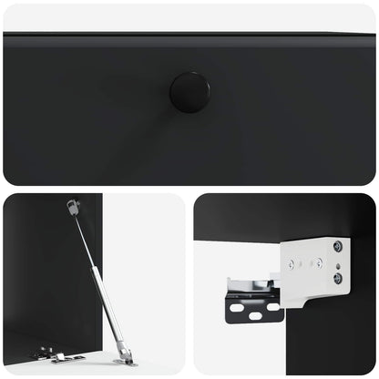 Mobile Porta TV da Muro Nero 59,5 x 41 x 30 cm | homemem39