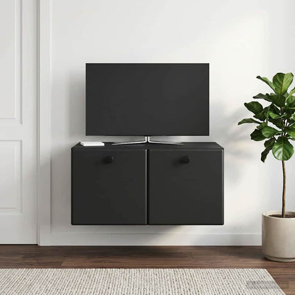 Mobile Porta TV da Muro 59,5 x 41 x 30 cm Nero