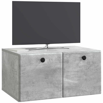 Mobile Porta TV da Muro 59,5 x 41 x 30 cm Grigio Cemento