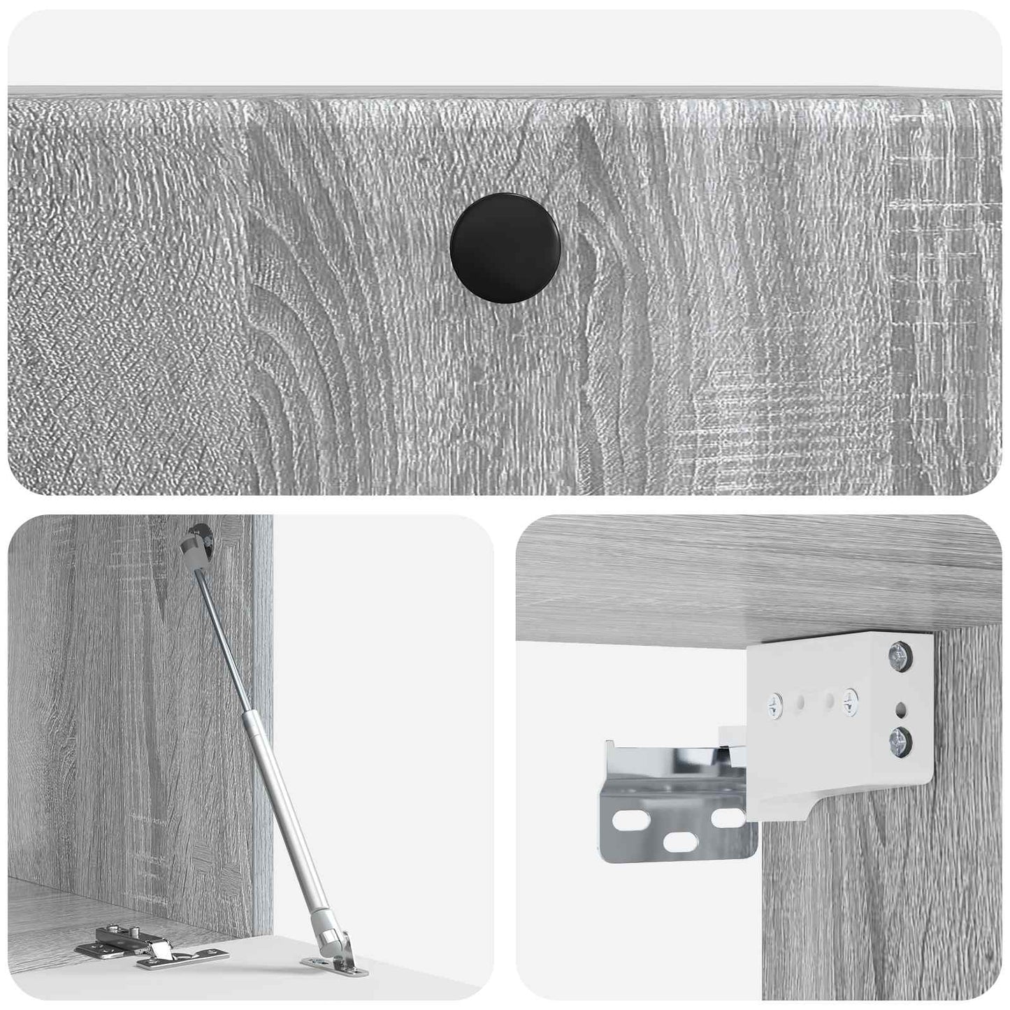 Mobile Porta TV da Muro Grigio Sonoma 59,5 x 41 x 30 cm | homemem39