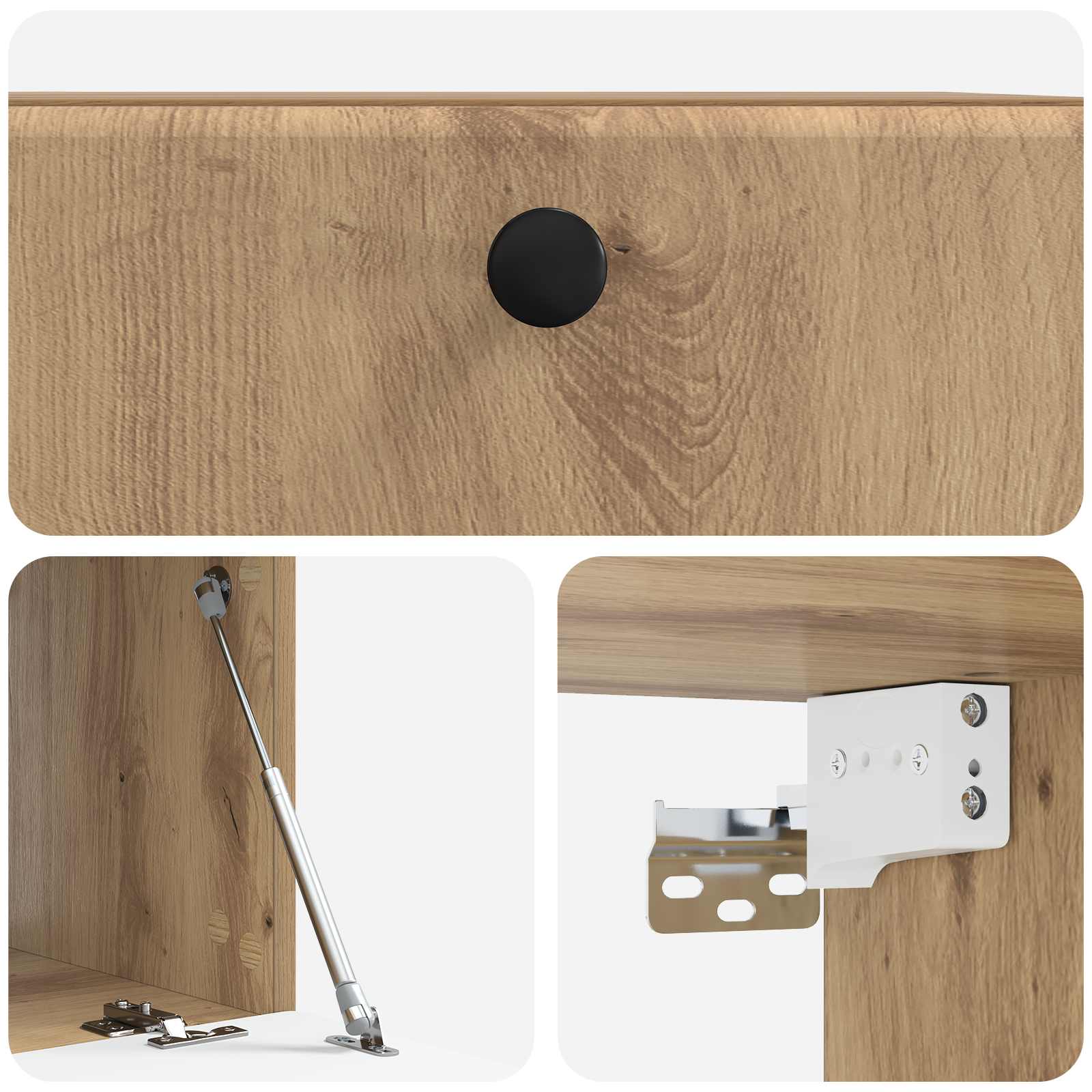 Mobile Porta TV da Muro Rovere Artigianale 59,5 x 41 x 30 cm | homemem39