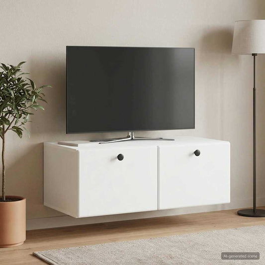 Mobile Porta TV da Muro 78,5 x 41 x 30 cm Bianco | homemem39