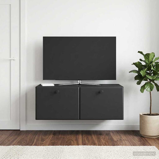 Mobile Porta TV da Muro 78,5 x 41 x 30 cm Nero