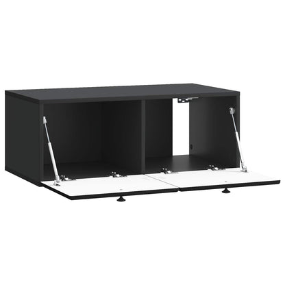 Mobile Porta TV da Muro Nero 78,5 x 41 x 30 cm | homemem39