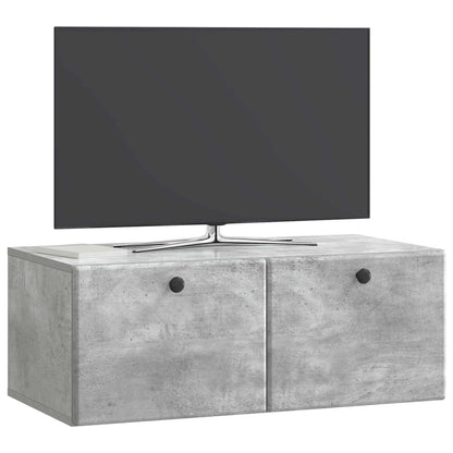 Mobile Porta TV da Muro 78,5 x 41 x 30 cm Grigio Cemento