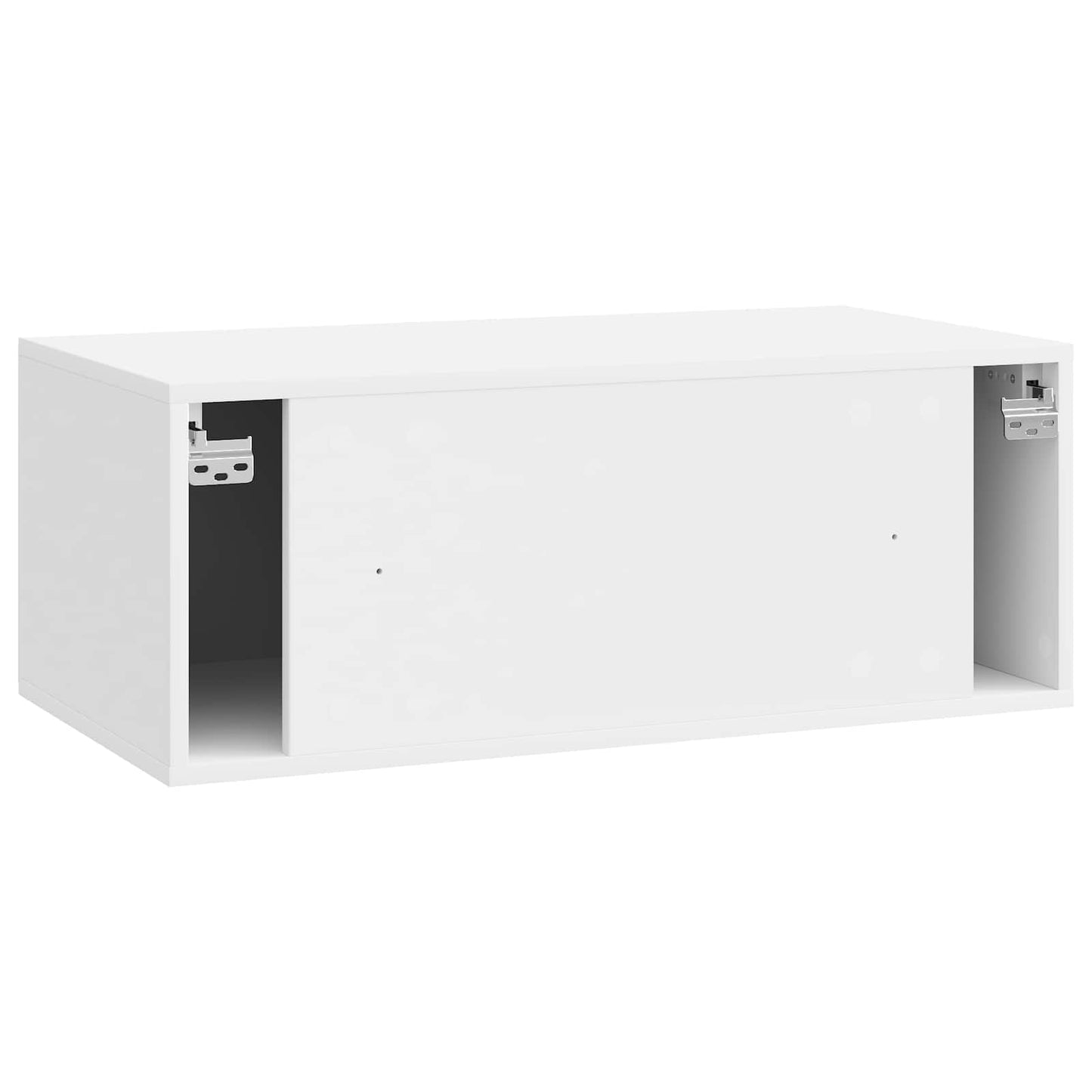 Mobile Porta TV da Muro Bianco Lucido 78,5 x 41 x 30 cm | homemem39
