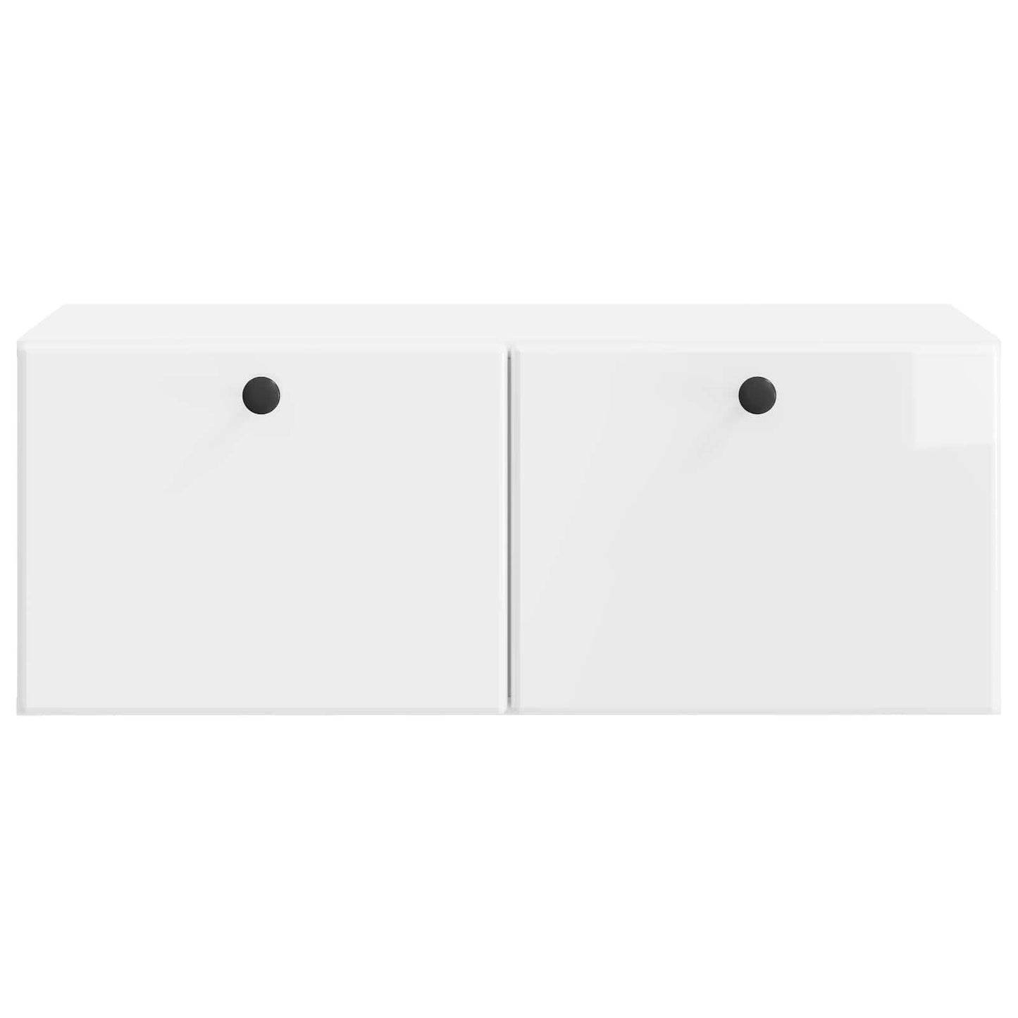 Mobile Porta TV da Muro Bianco Lucido 78,5 x 41 x 30 cm | homemem39