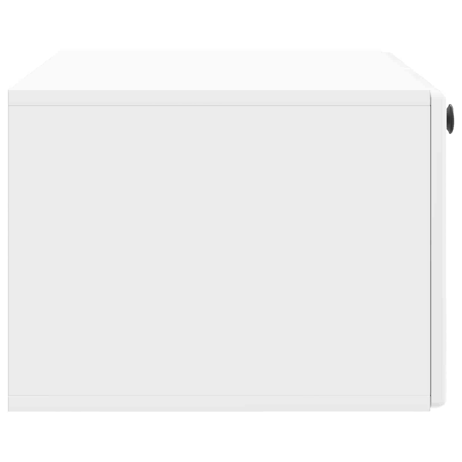 Mobile Porta TV da Muro Bianco Lucido 78,5 x 41 x 30 cm | homemem39