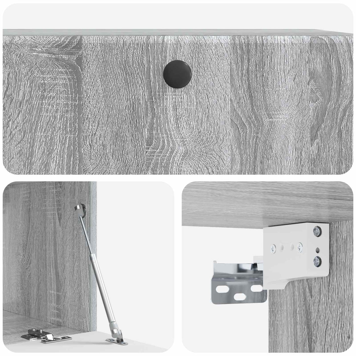 Mobile Porta TV da Muro Grigio Sonoma 78,5 x 41 x 30 cm | homemem39