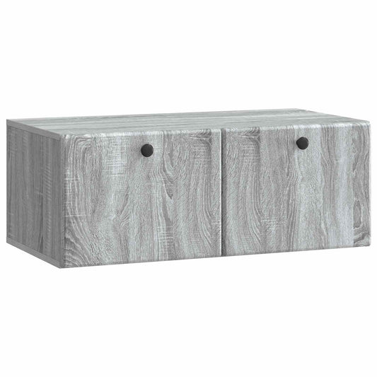 Mobile Porta TV da Muro 78,5 x 41 x 30 cm Sonoma grigio