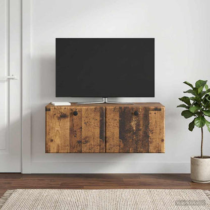 Mobile Porta TV da Muro 78,5 x 41 x 30 cm Legno antico