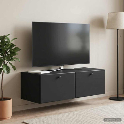 Mobile Porta TV da Muro 98 x 41 x 30 cm Nero