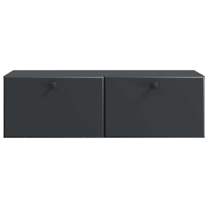 Mobile Porta TV da Muro Montaggio a parete Nero 98 x 41 x 30 cm | homemem39