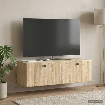 Mobile Porta TV da Muro 98 x 41 x 30 cm Rovere Sonoma
