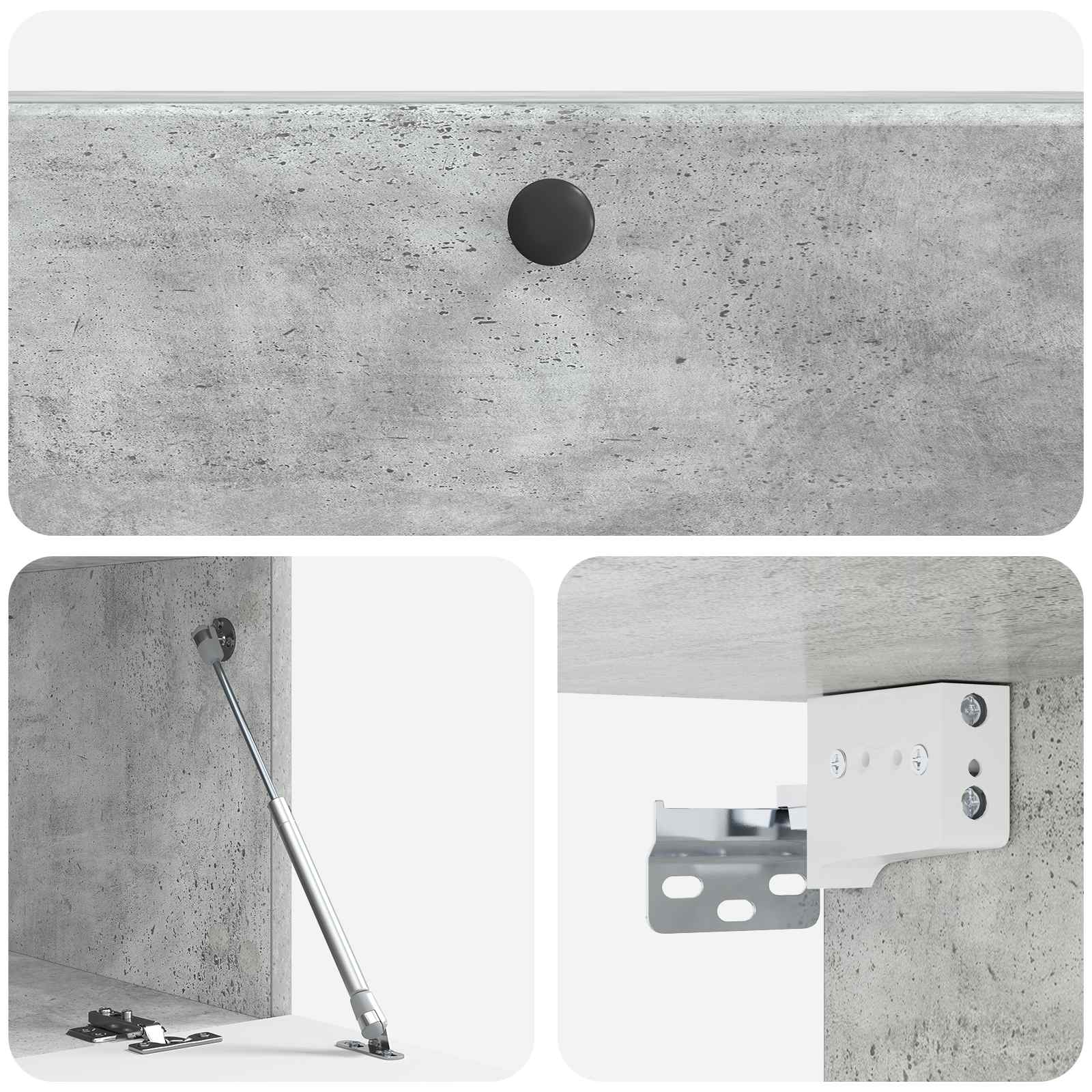 Mobile Porta TV da Muro Grigio Cemento 98 x 41 x 30 cm | homemem39