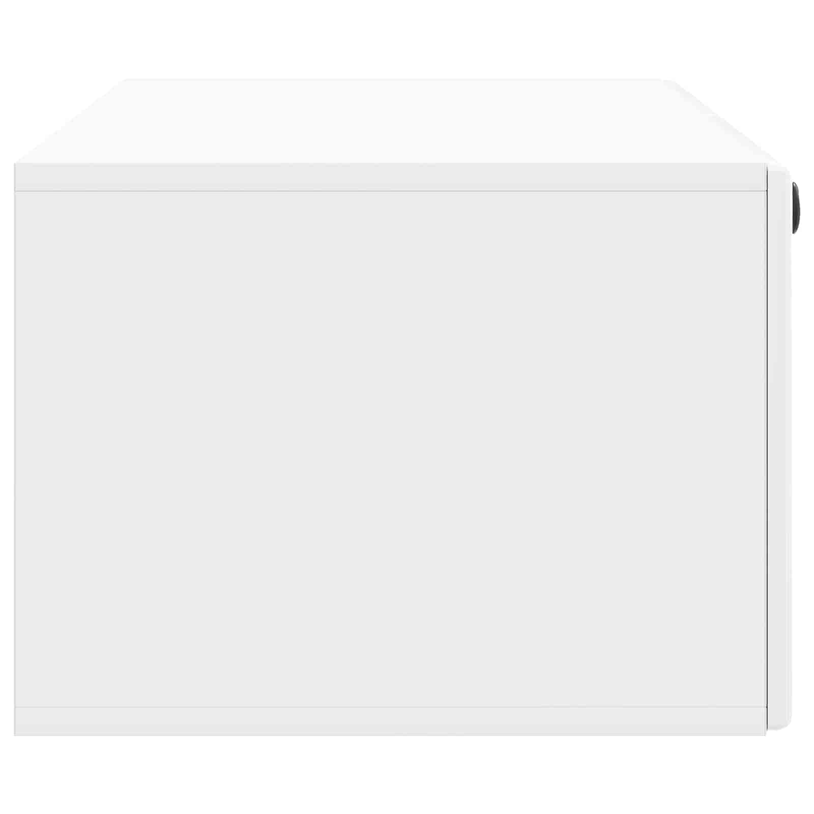Mobile Porta TV da Muro Bianco Lucido 98 x 41 x 30 cm | homemem39