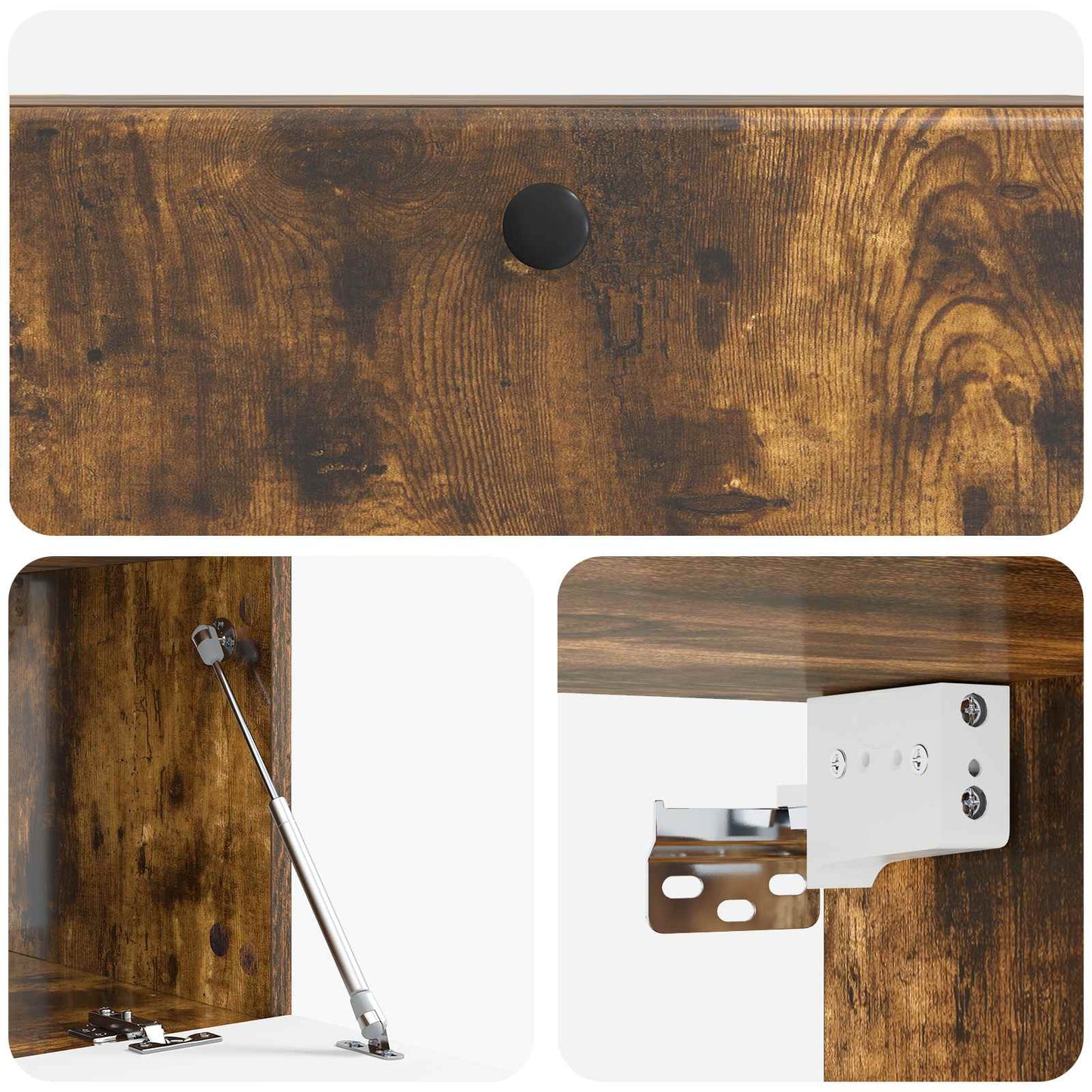 Mobile Porta TV da Muro 98 x 41 x 30 cm Rovere Fumo