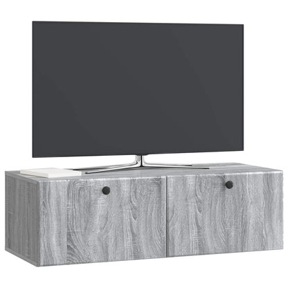 Mobile Porta TV da Muro Grigio Sonoma 98 x 41 x 30 cm | homemem39