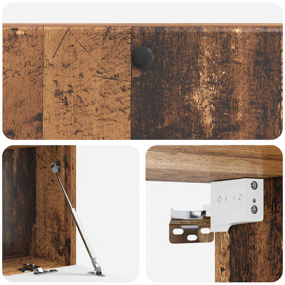 Mobile Porta TV da Muro Legno antico 98 x 41 x 30 cm | homemem39