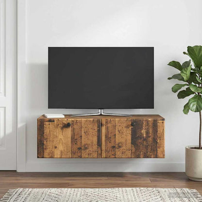 Mobile Porta TV da Muro 98 x 41 x 30 cm Legno antico