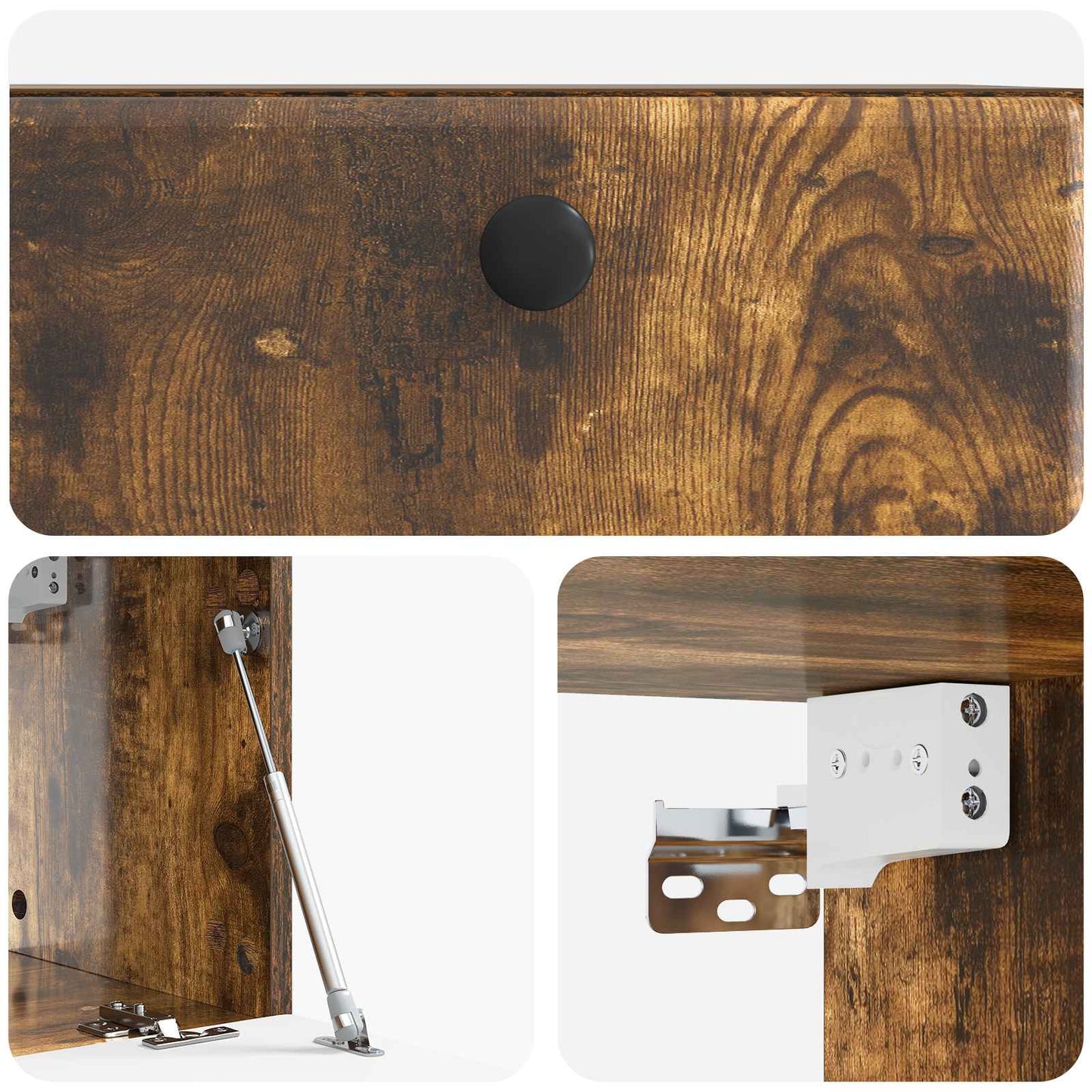 Mobile Porta TV da Muro Rovere Fumo 59,5 x 31 x 30 cm | homemem39