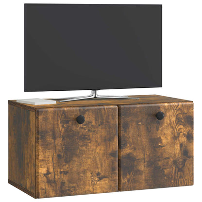Mobile Porta TV da Muro Rovere Fumo 59,5 x 31 x 30 cm | homemem39